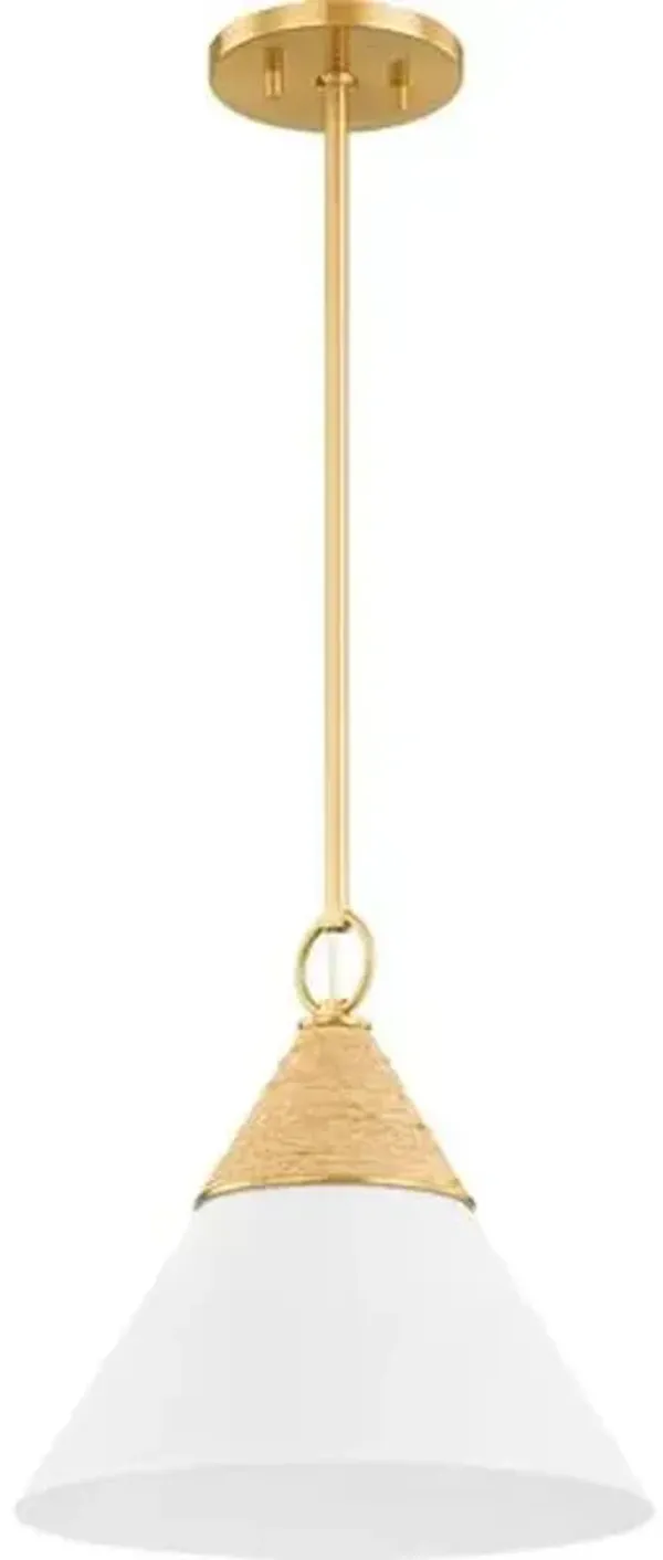 Mica Pendant - Aged Brass - Megan Molten for Mitzi - Gold