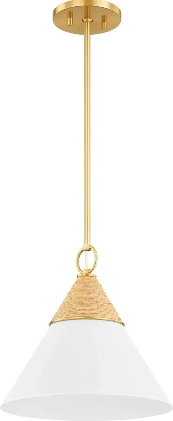 Mica Pendant - Aged Brass - Megan Molten for Mitzi - Gold