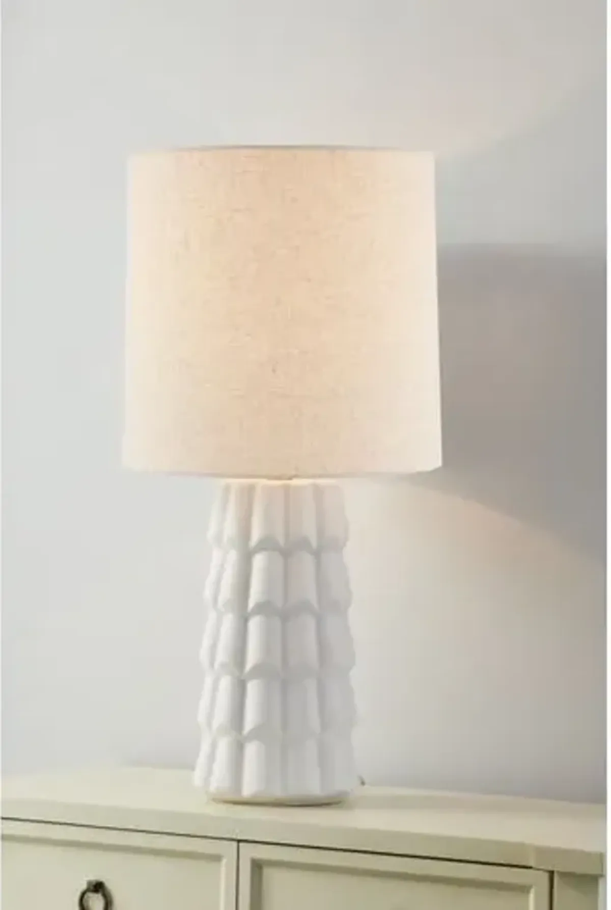 Maisie Table Lamp - White - Megan Molten for Mitzi