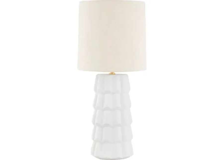 Maisie Table Lamp - White - Megan Molten for Mitzi