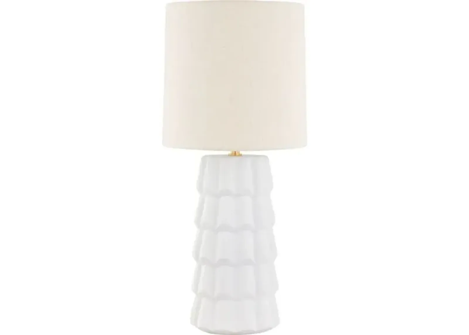 Maisie Table Lamp - White - Megan Molten for Mitzi