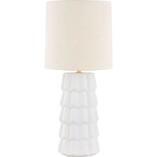 Maisie Table Lamp - White - Megan Molten for Mitzi