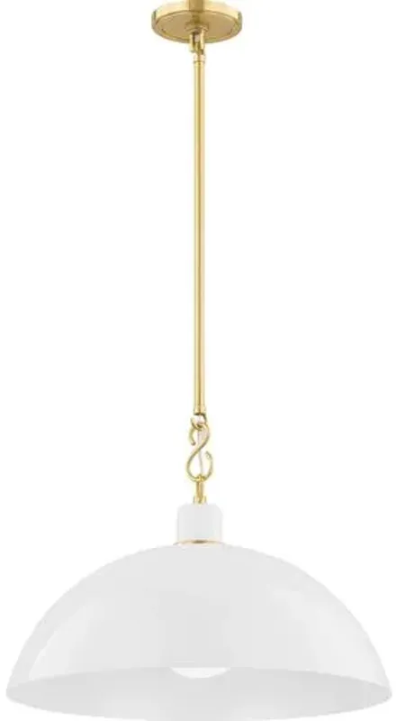 Camille Pendant - Zio and Sons for Mitzi - White