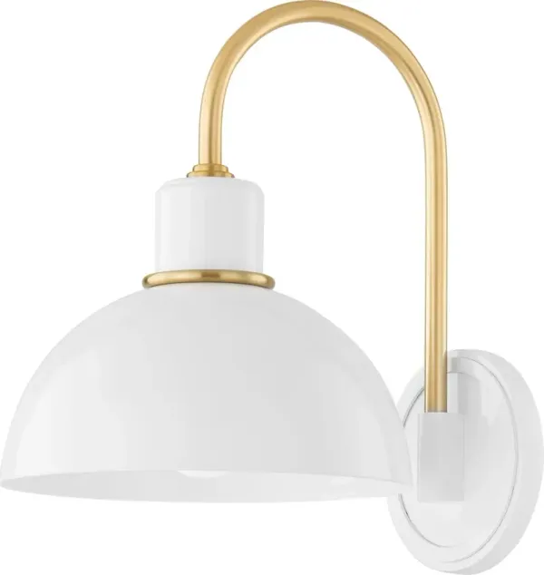 Camille Wall Sconce - Zio and Sons for Mitzi - White