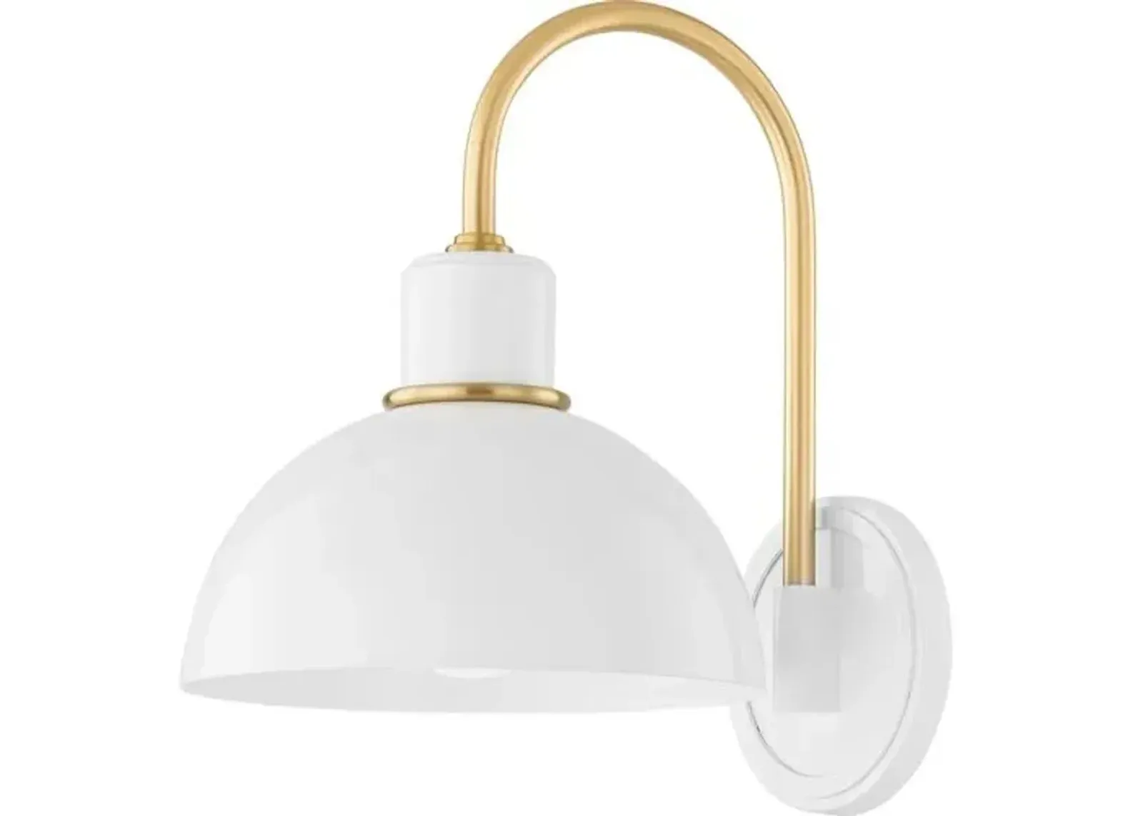 Camille Wall Sconce - Zio and Sons for Mitzi - White