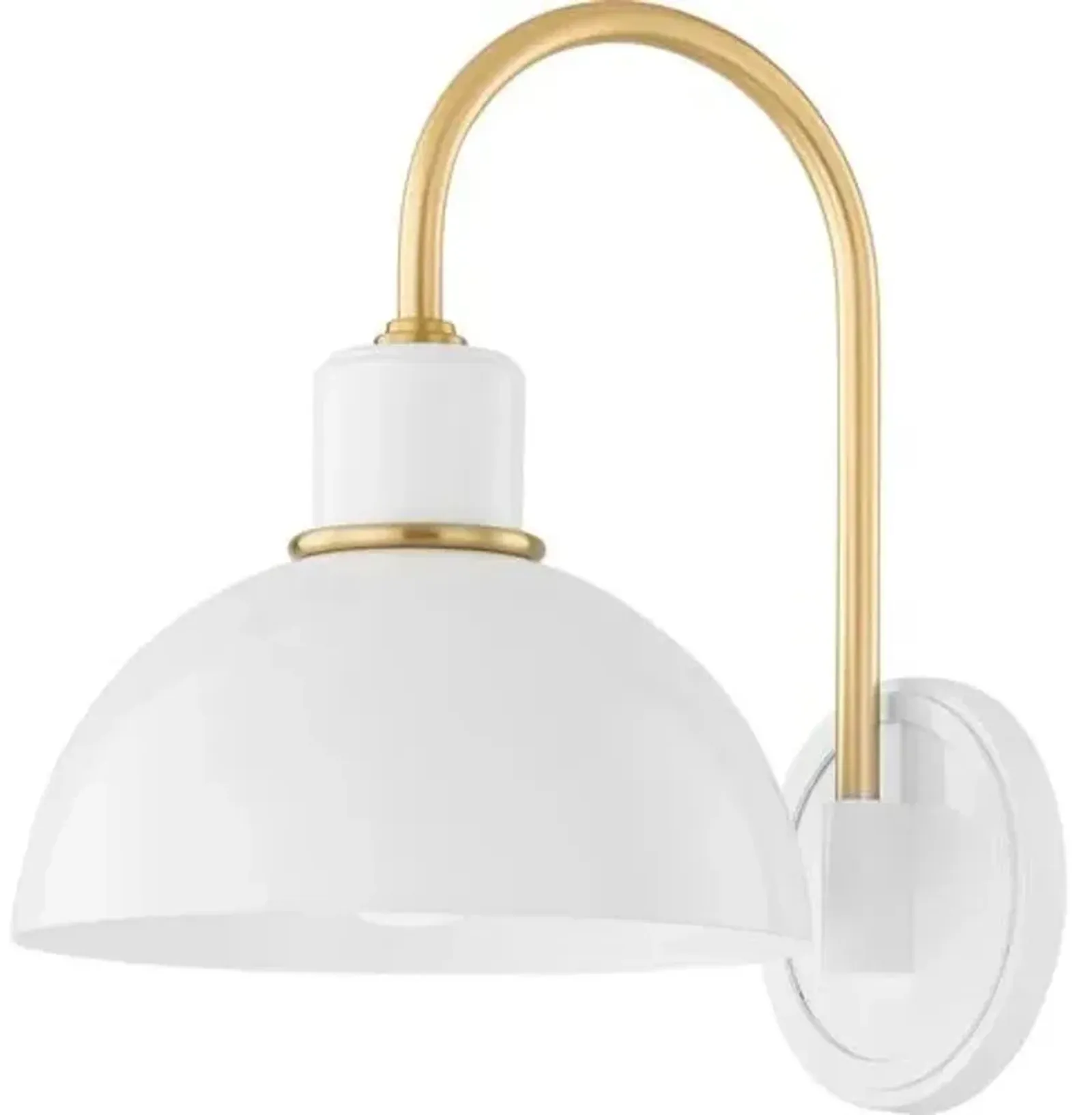 Camille Wall Sconce - Zio and Sons for Mitzi - White