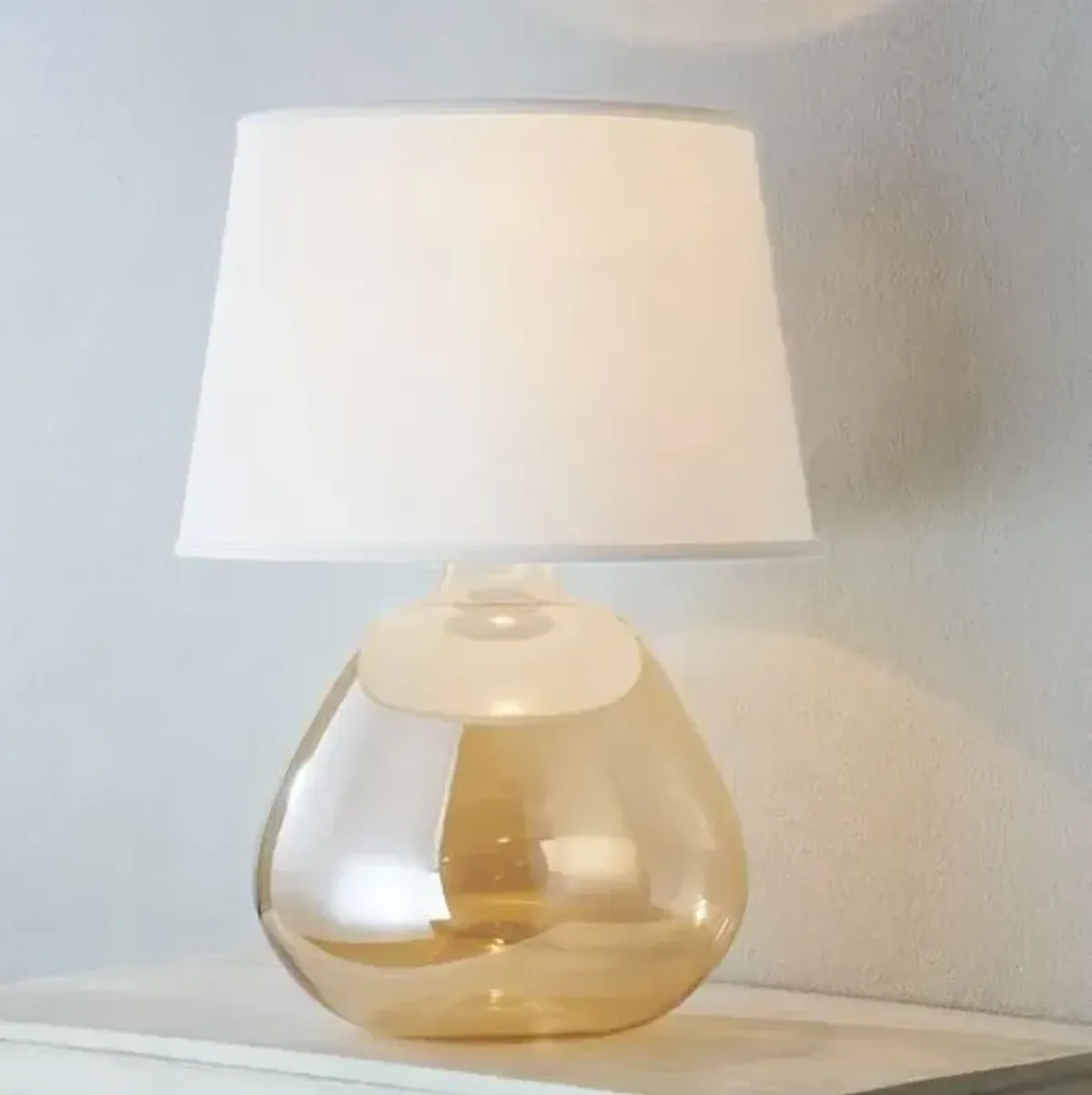 Thea Glass Table Lamp - Champagne - Zio and Sons for Mitzi - Gold