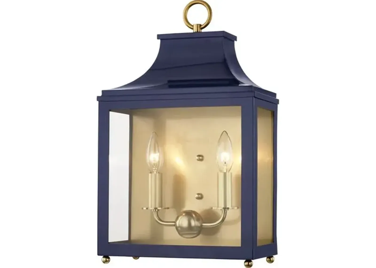 Aurelia Lantern Wall Sconce - Blue