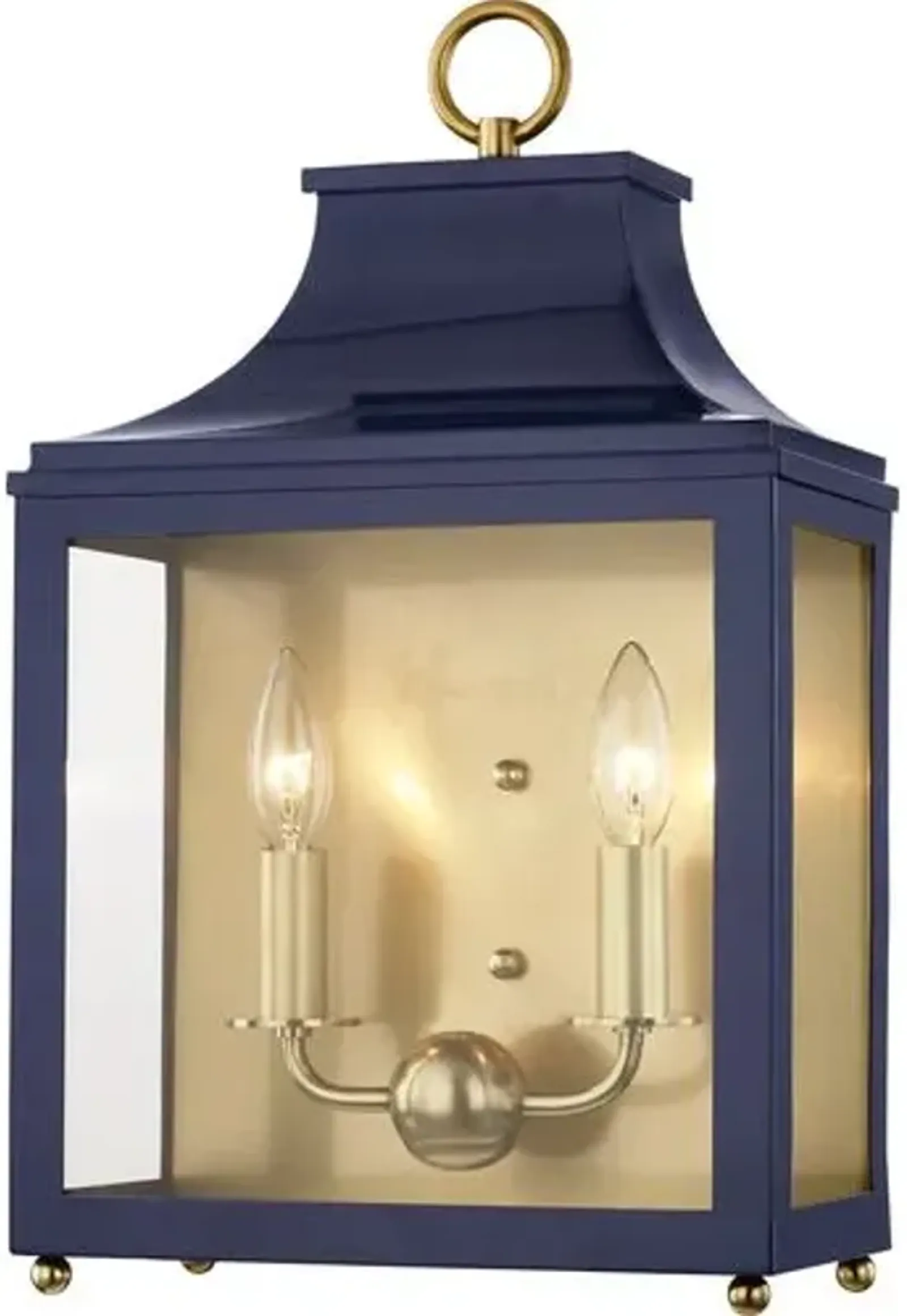 Aurelia Lantern Wall Sconce - Blue