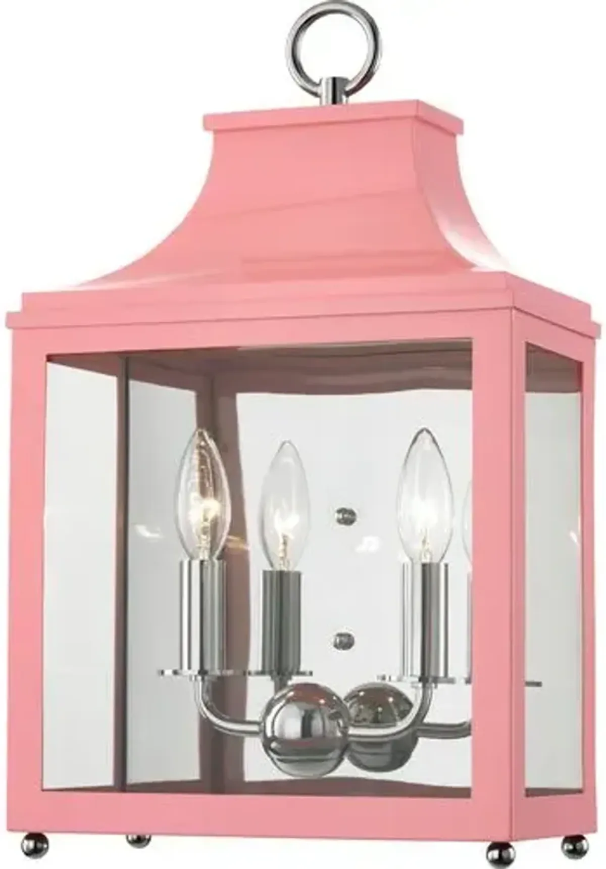 Aurelia Lantern Wall Sconce - Pink
