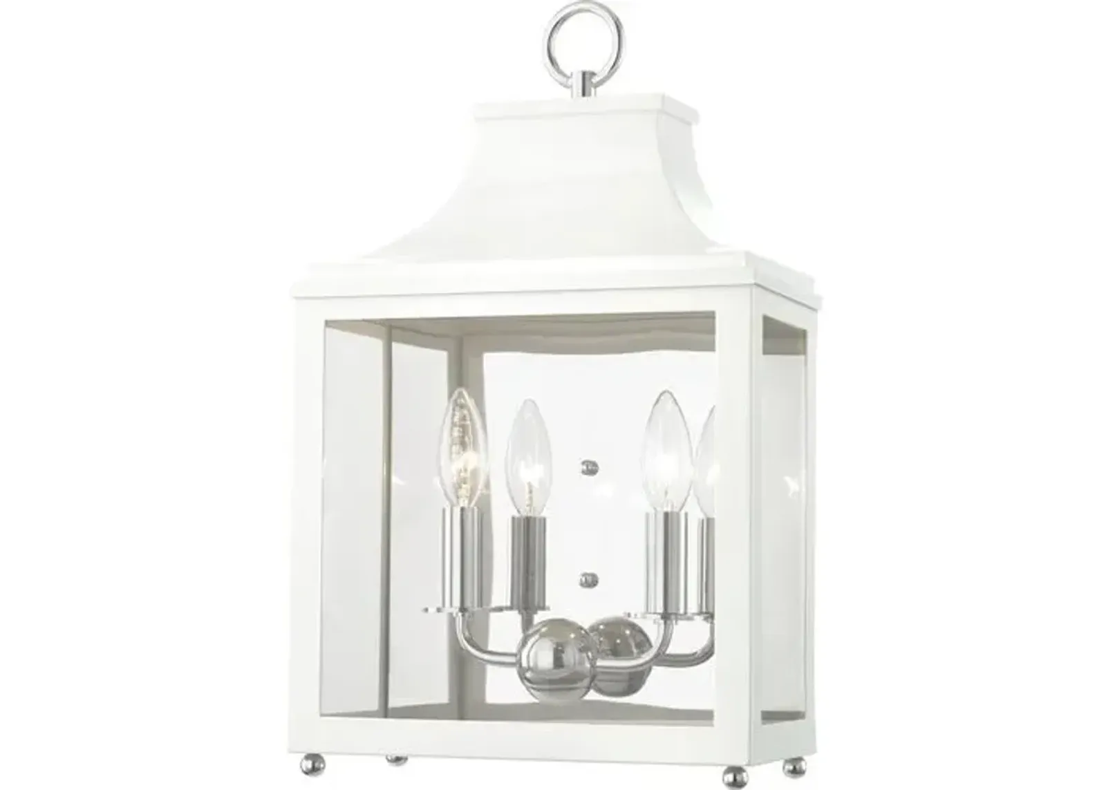 Aurelia Lantern Wall Sconce - White