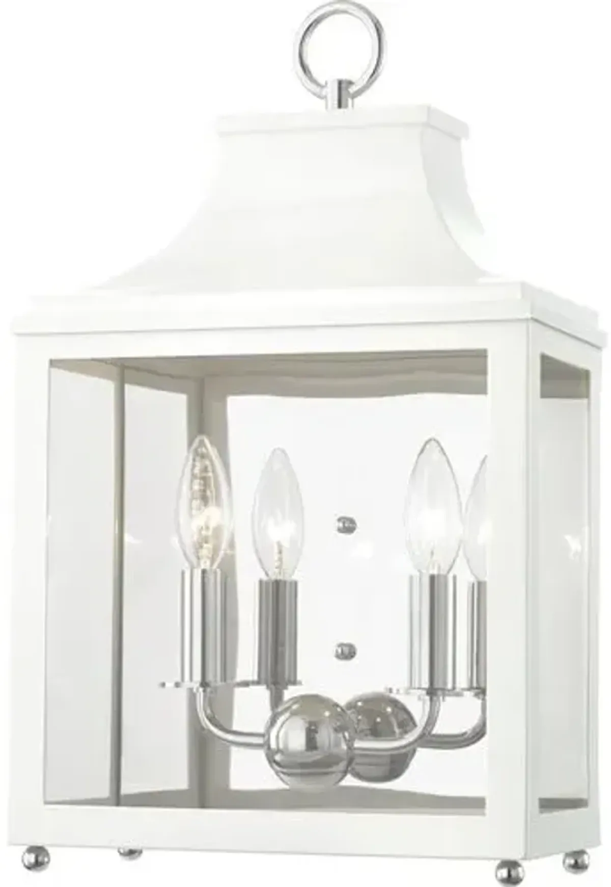 Aurelia Lantern Wall Sconce - White