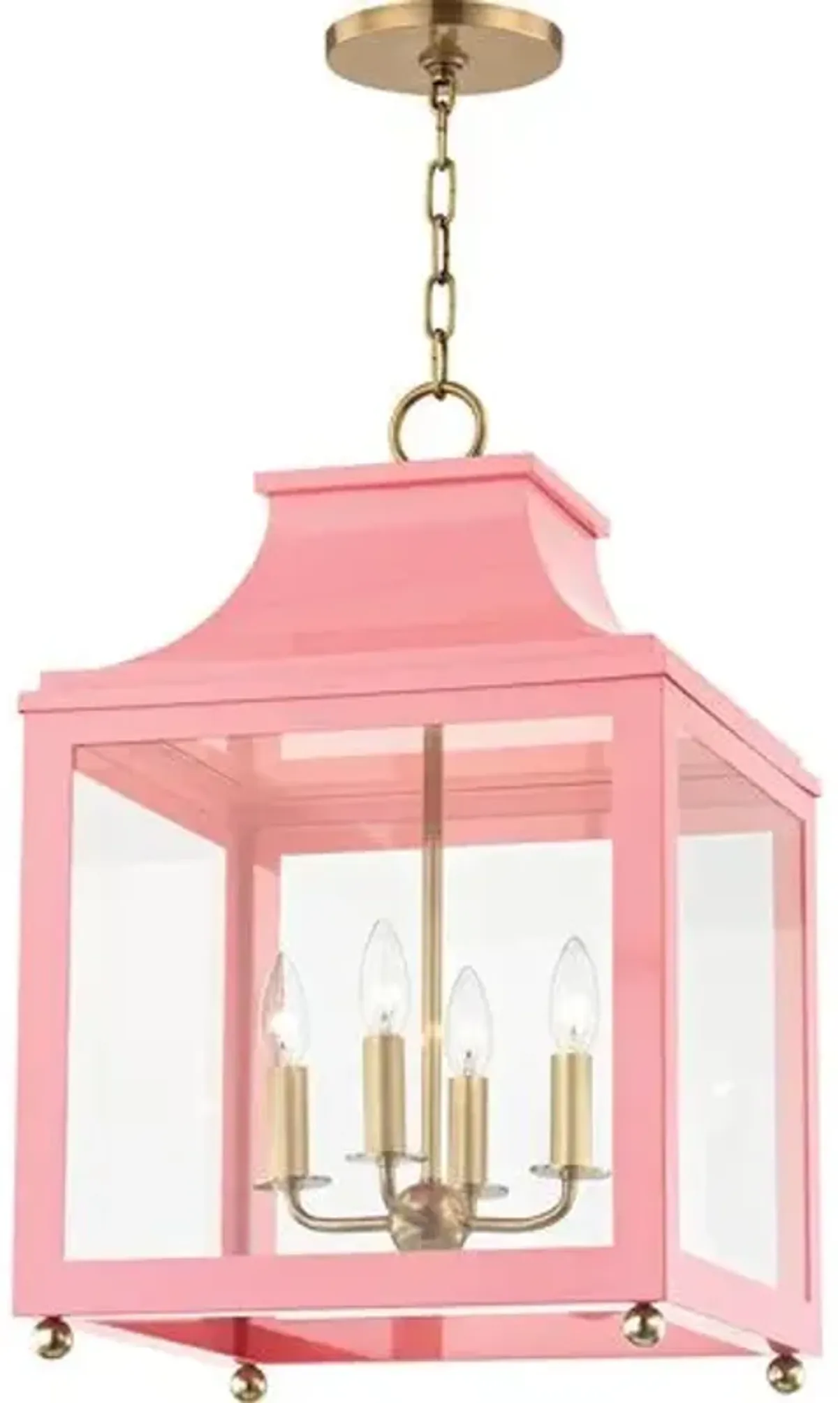 Aurelia Large Lantern Pendant - Pink