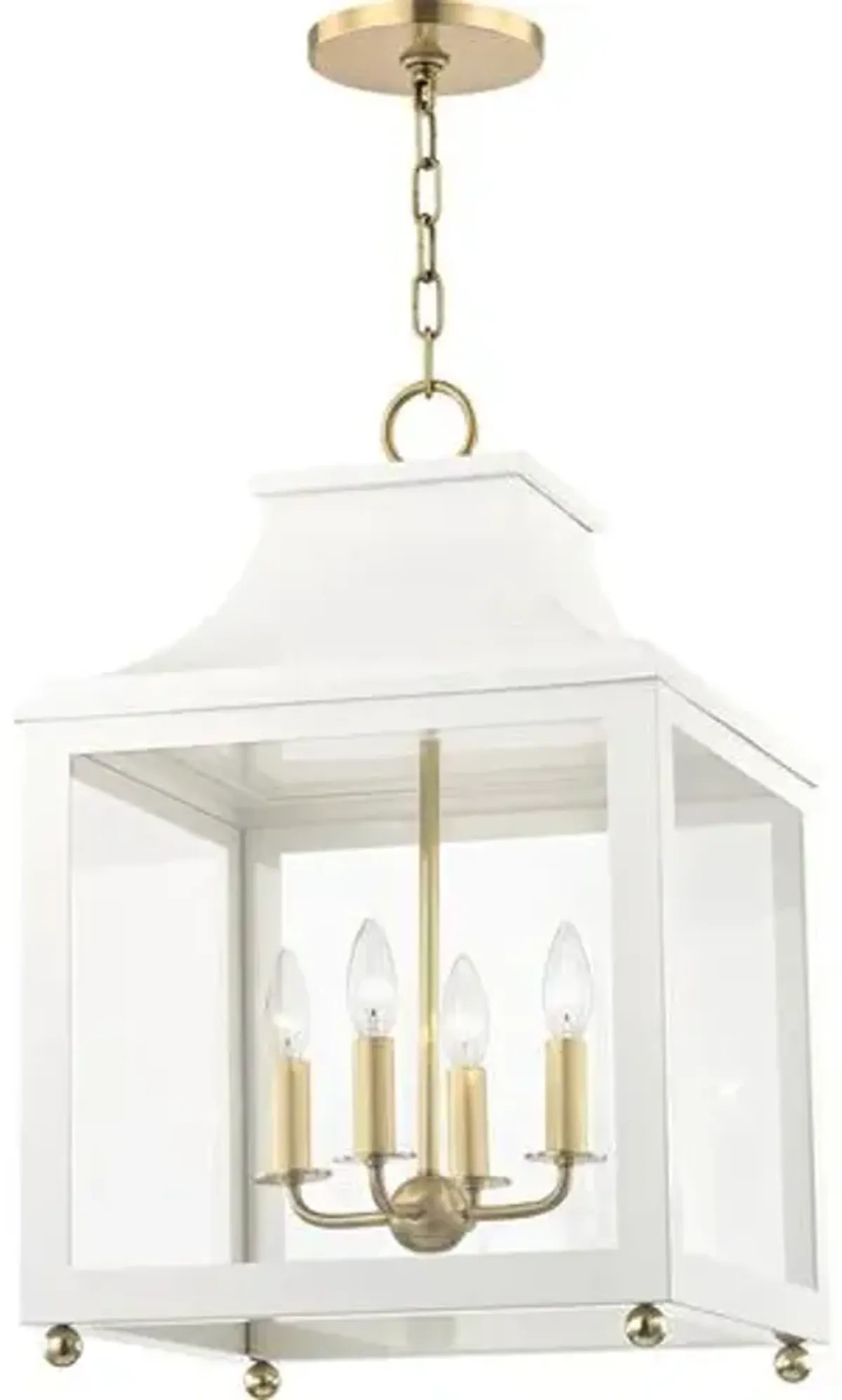 Aurelia Large Lantern Pendant - White