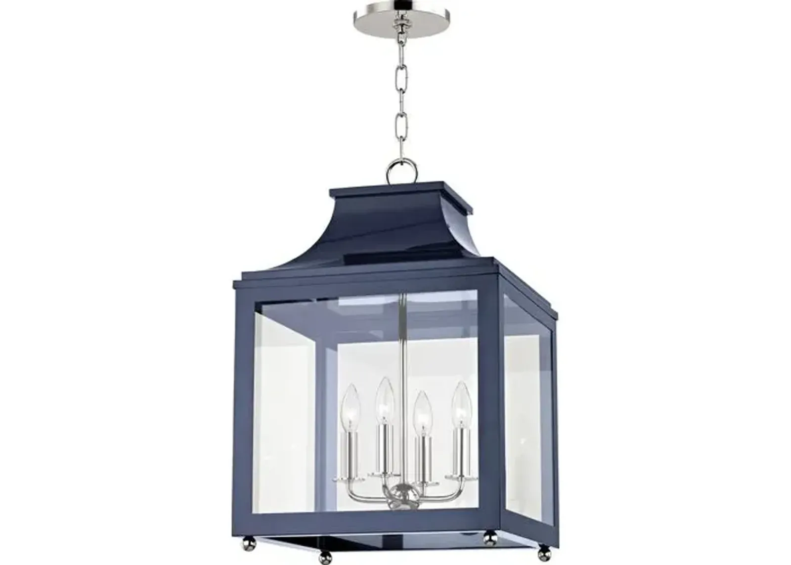 Aurelia Large Lantern Pendant - Blue