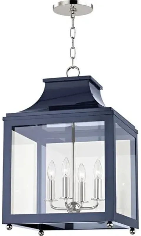 Aurelia Large Lantern Pendant - Blue