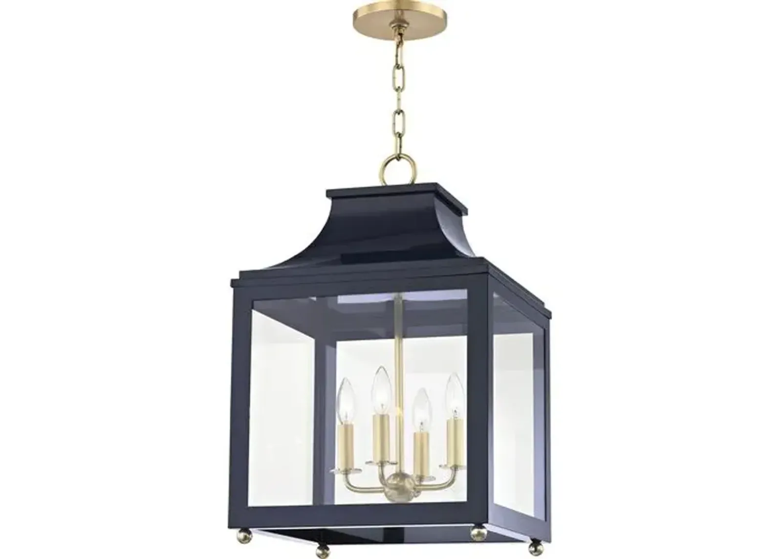 Aurelia Large Lantern Pendant - Blue