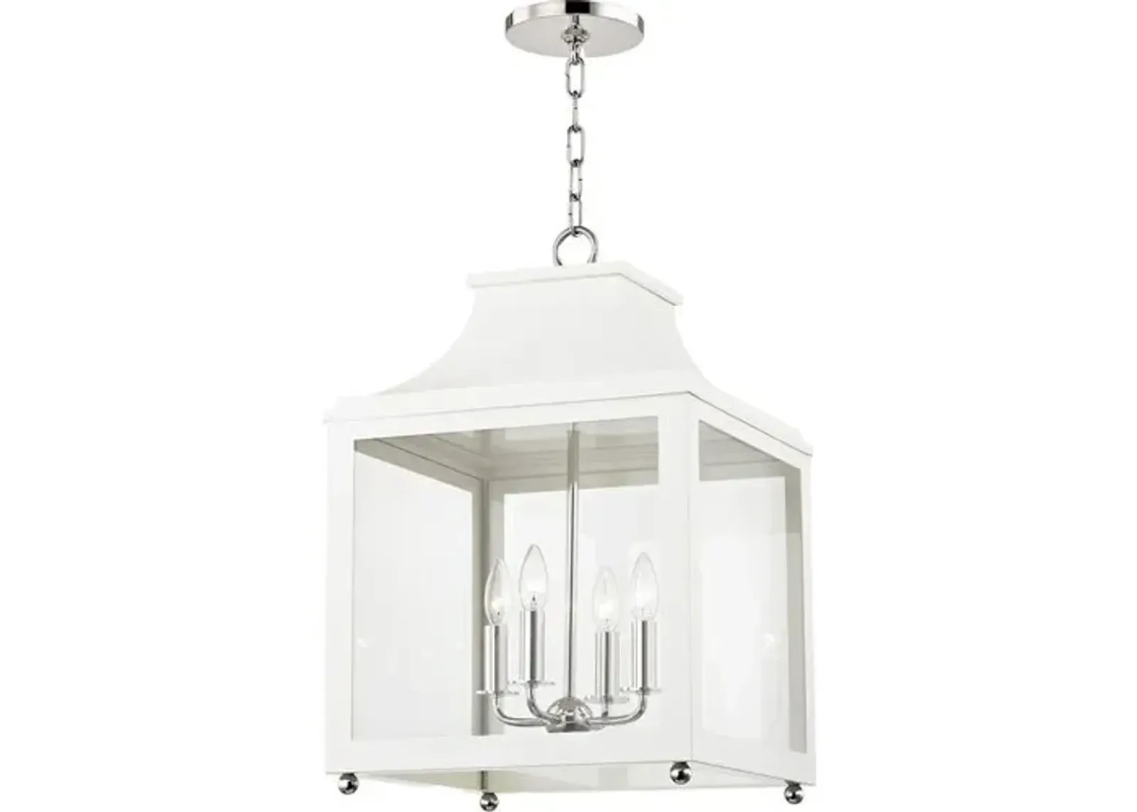 Aurelia Large Lantern Pendant - White