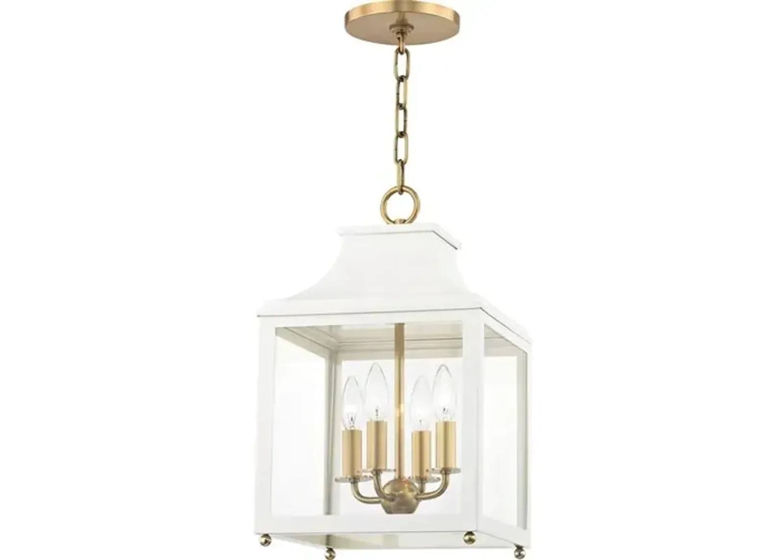 Aurelia Small Lantern Pendant - White