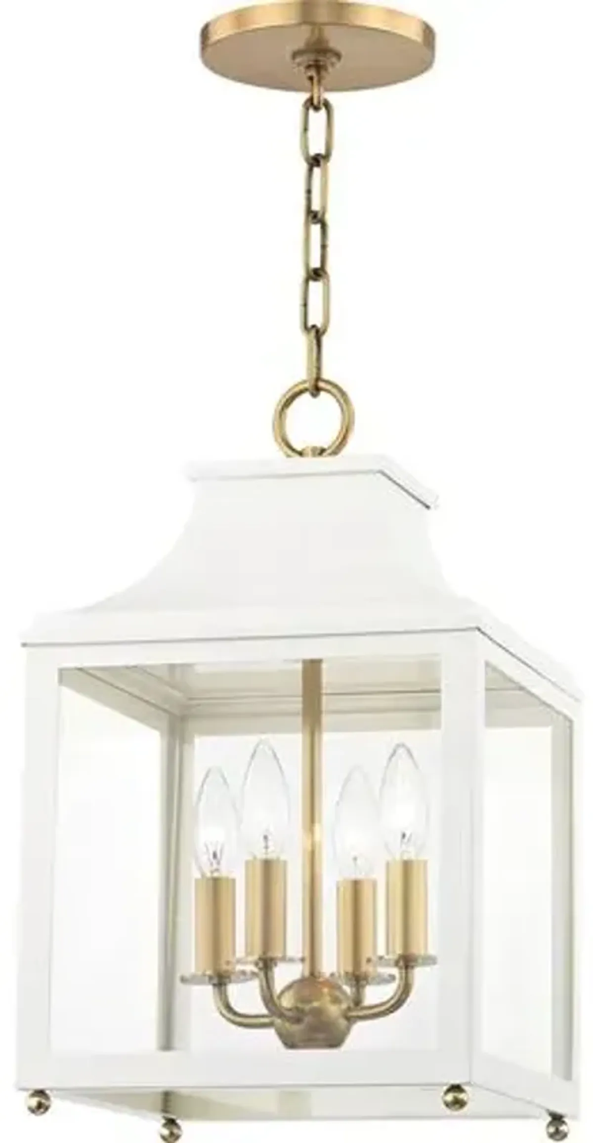 Aurelia Small Lantern Pendant - White