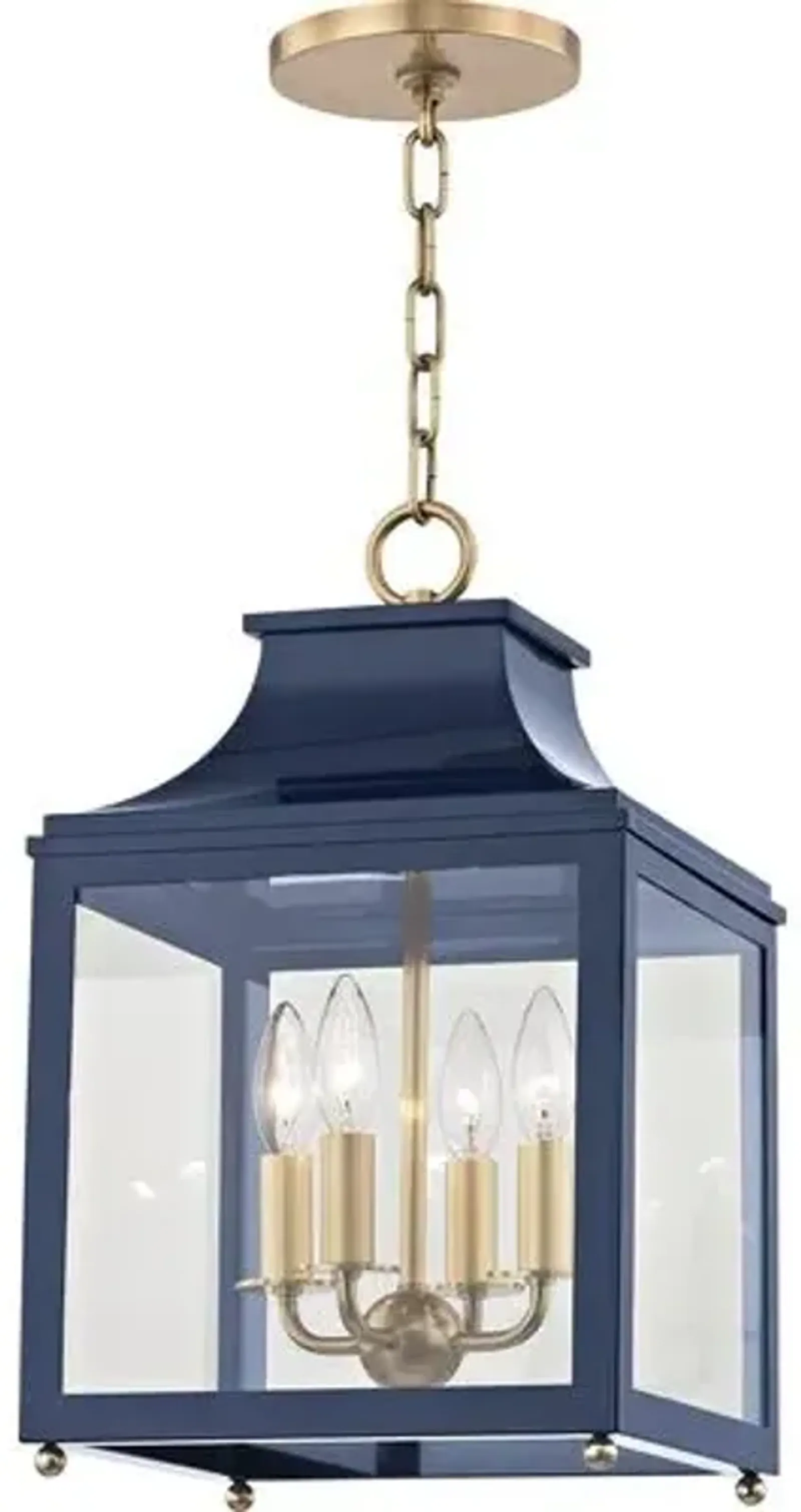 Aurelia Small Lantern Pendant - Blue