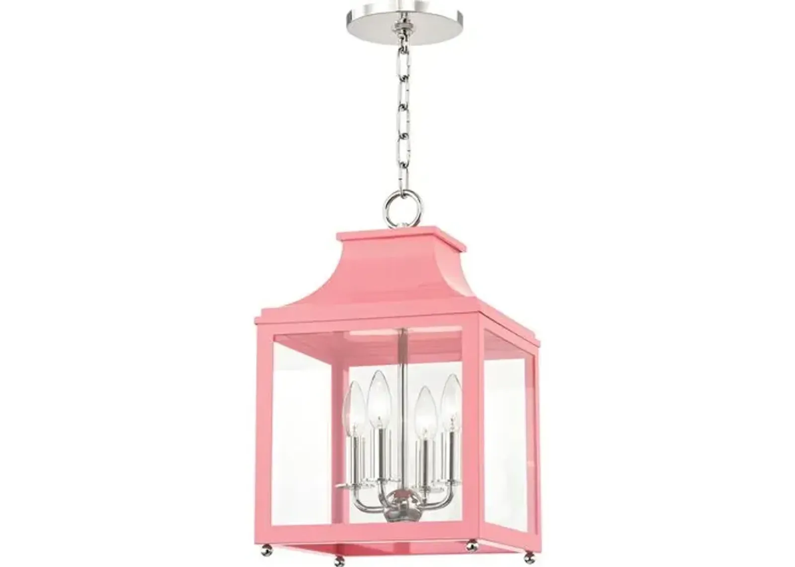 Aurelia Small Lantern Pendant - Pink