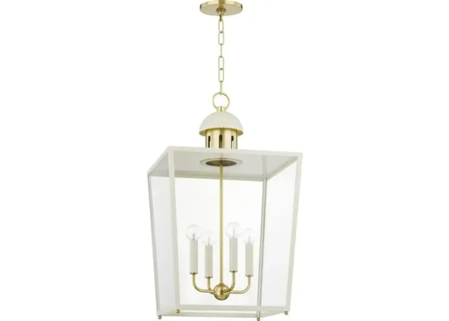 Marisol Lantern Pendant - White