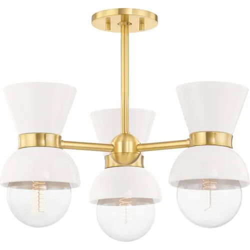 Soren Semi Flush Mount - Ivory