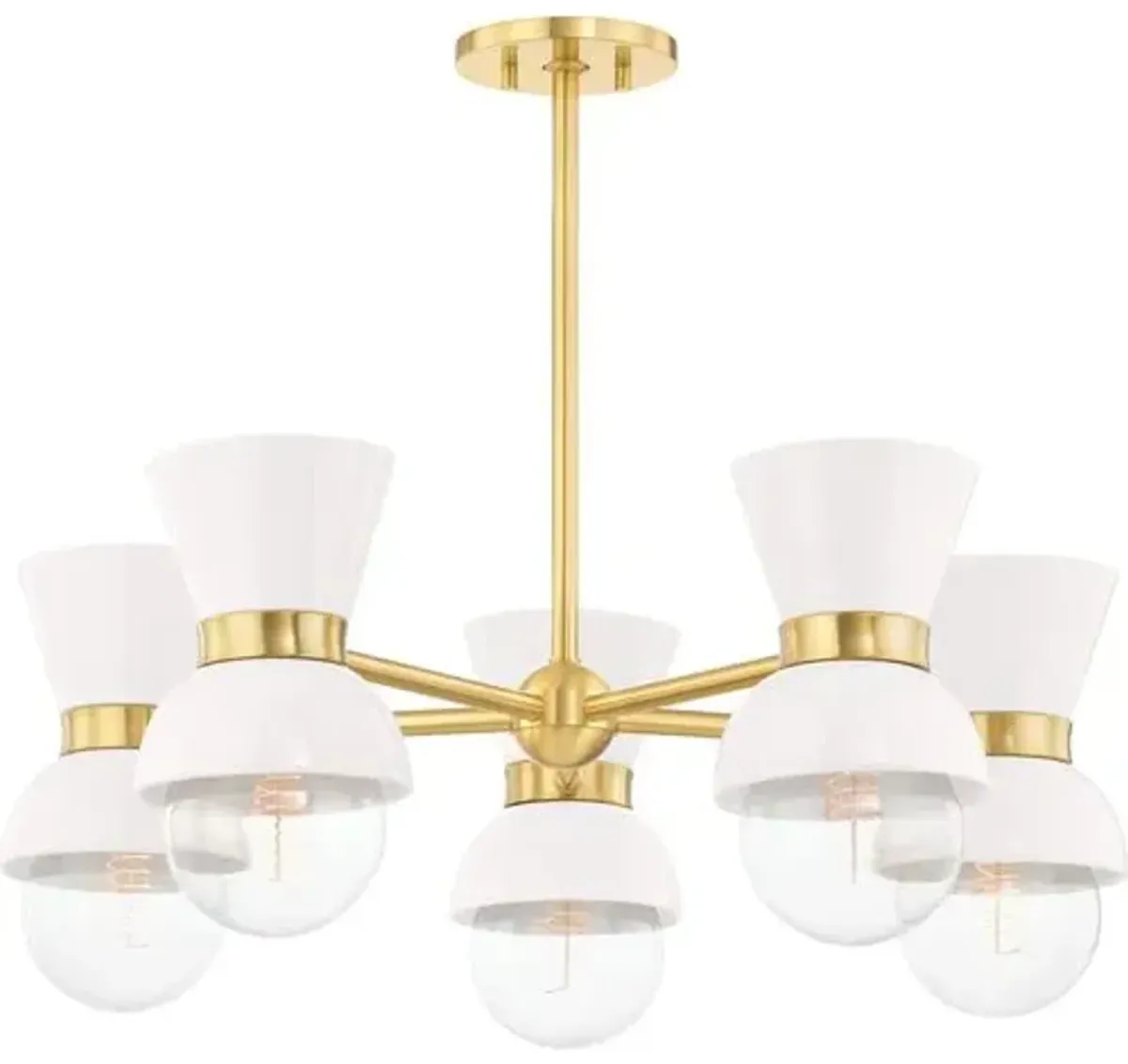 Soren 5-Light Chandelier - Ivory