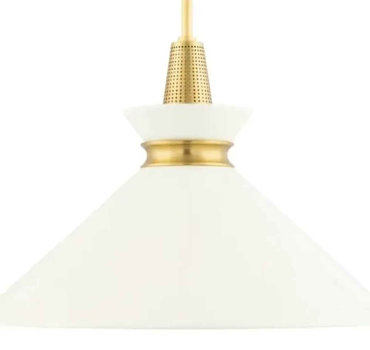 Cressida Ceramic Shade Large Pendant - Ivory