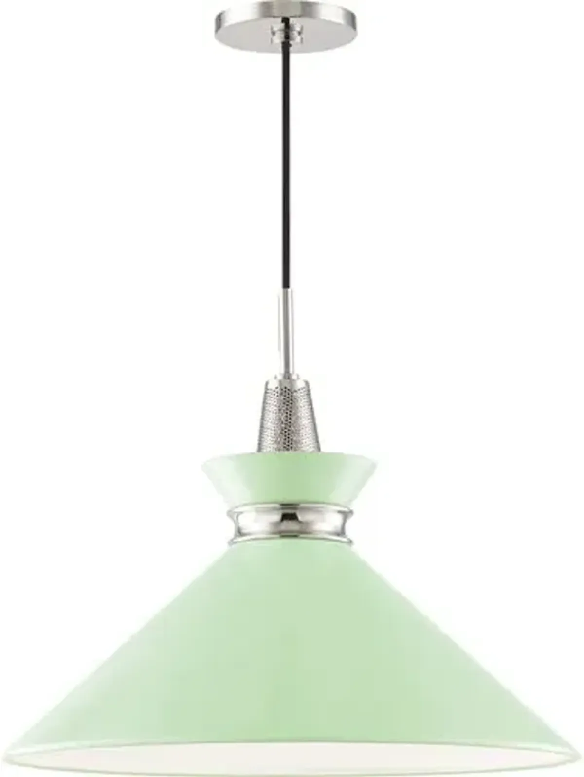 Cressida Ceramic Shade Large Pendant - Green