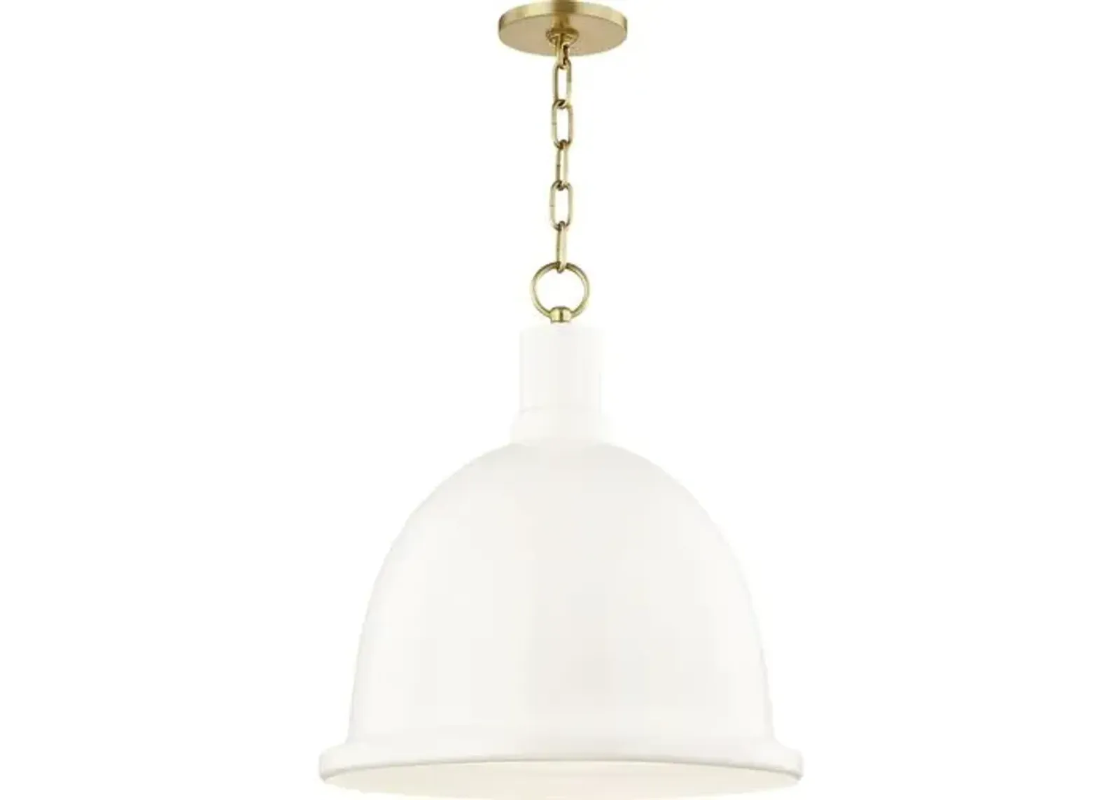 Zadie Ceramic Shade Pendant - Ivory