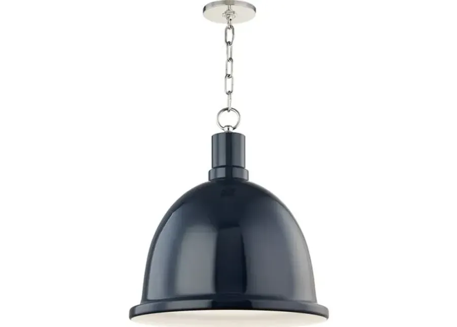 Zadie Ceramic Shade Pendant - Blue