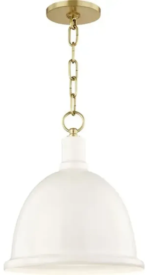 Zadie Ceramic Shade Pendant - Ivory