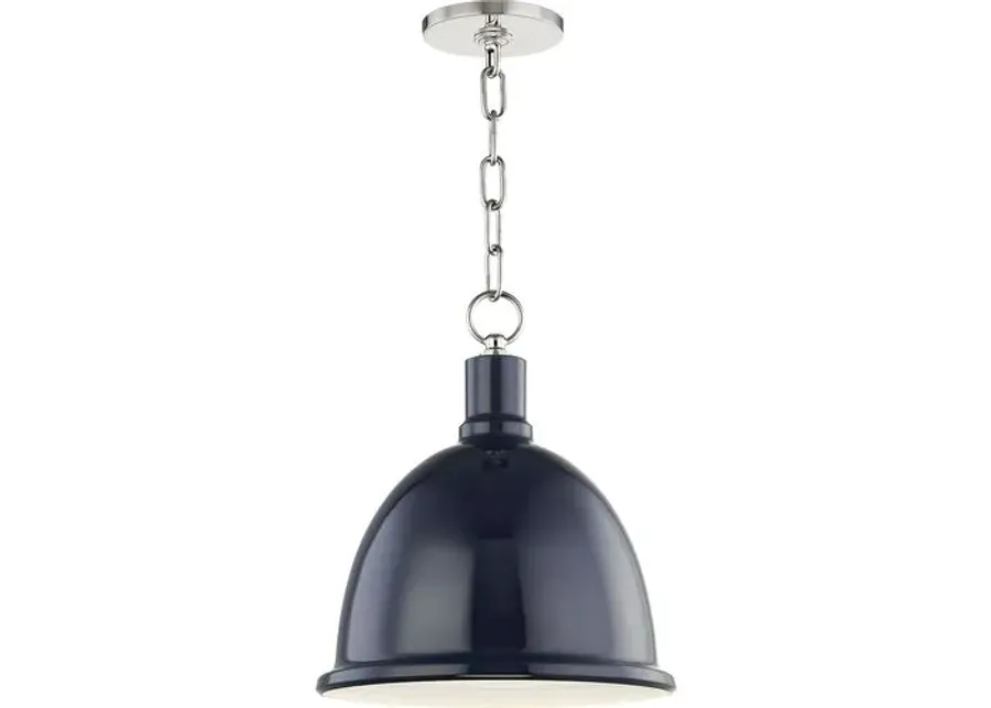 Zadie Ceramic Shade Pendant - Blue