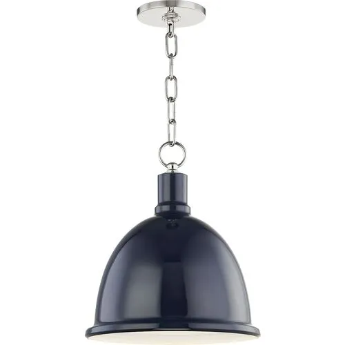 Zadie Ceramic Shade Pendant - Blue