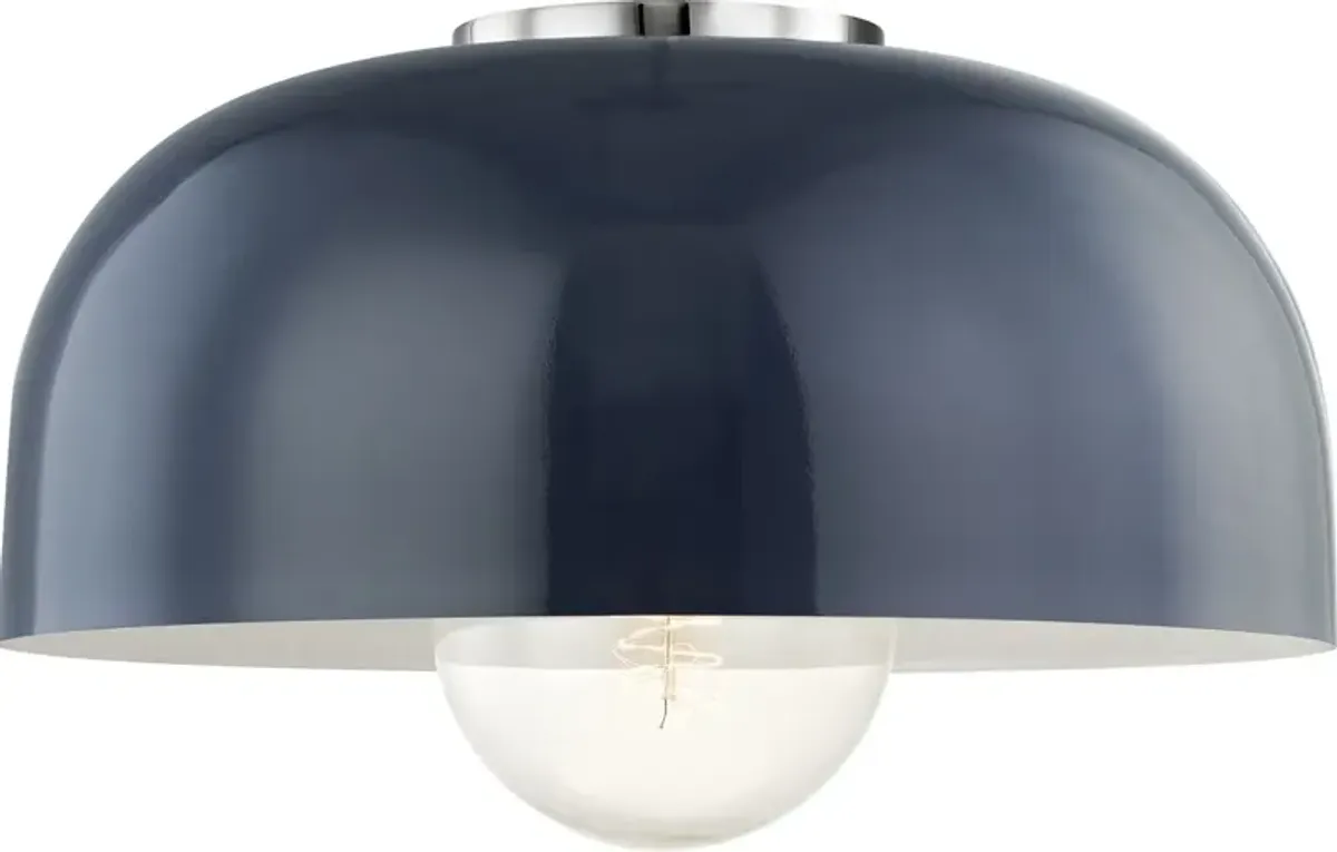 Odette Large Flush Mount - Blue