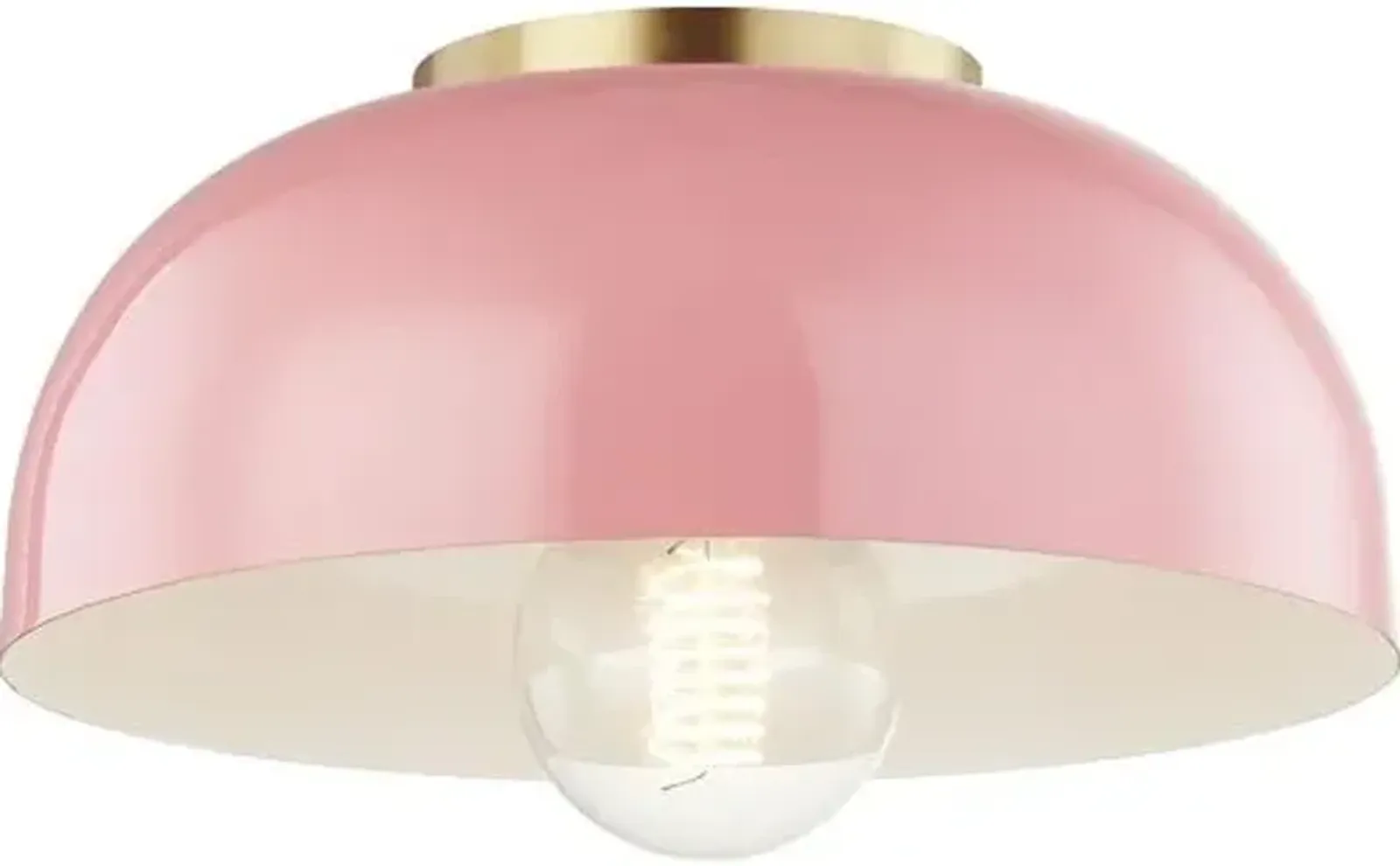 Odette Small Flush Mount - Pink