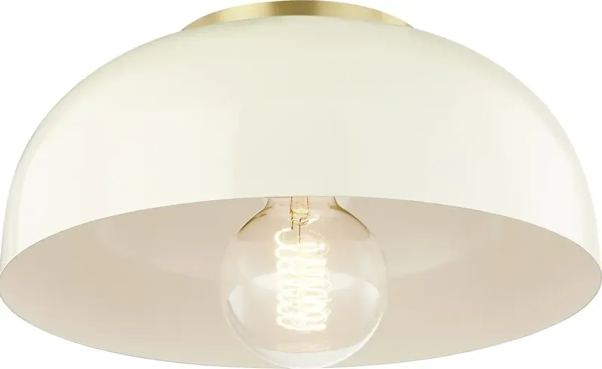 Odette Small Flush Mount - Ivory