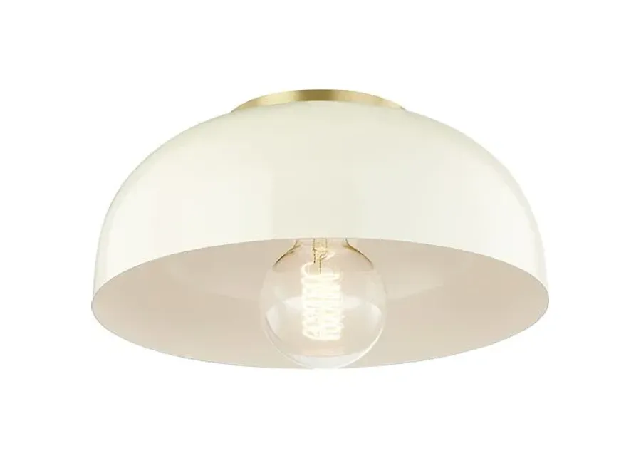 Odette Small Flush Mount - Ivory