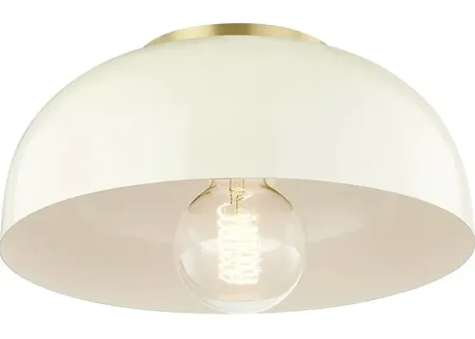 Odette Small Flush Mount - Ivory