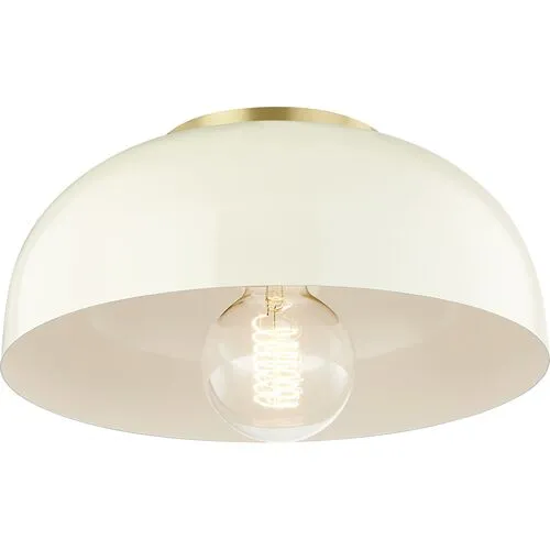 Odette Small Flush Mount - Ivory