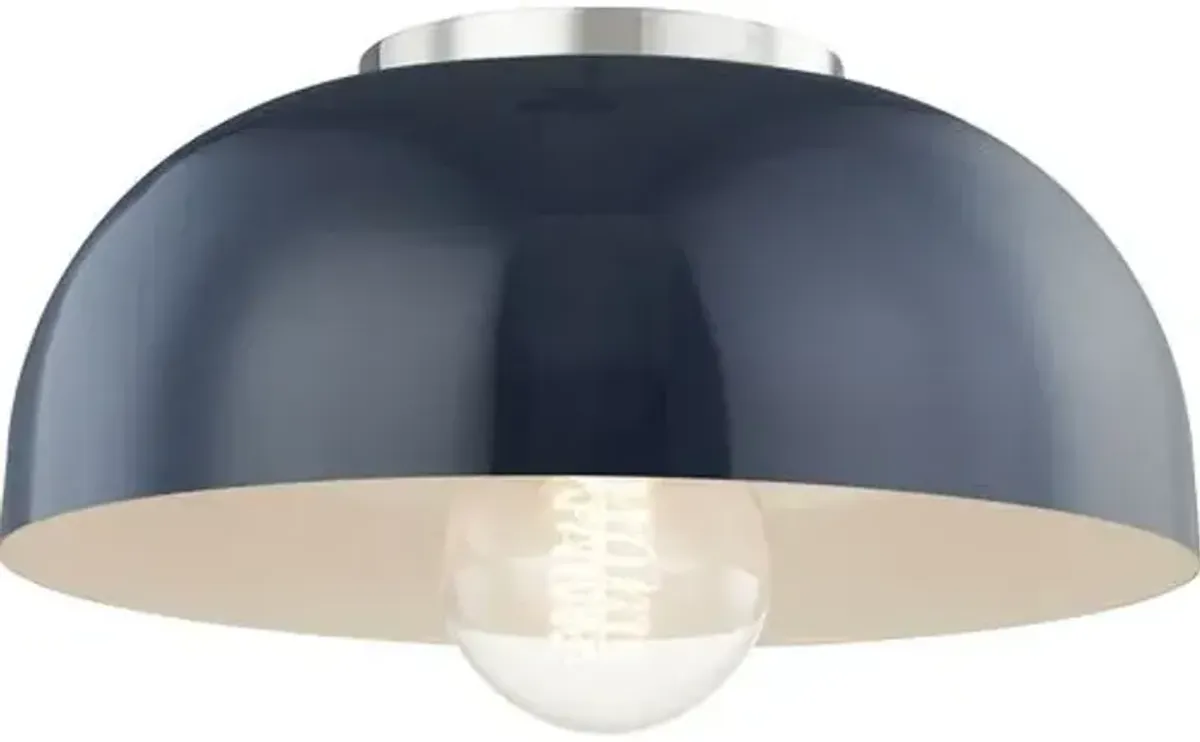 Odette Small Flush Mount - Blue