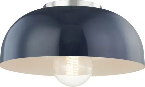 Odette Small Flush Mount - Blue