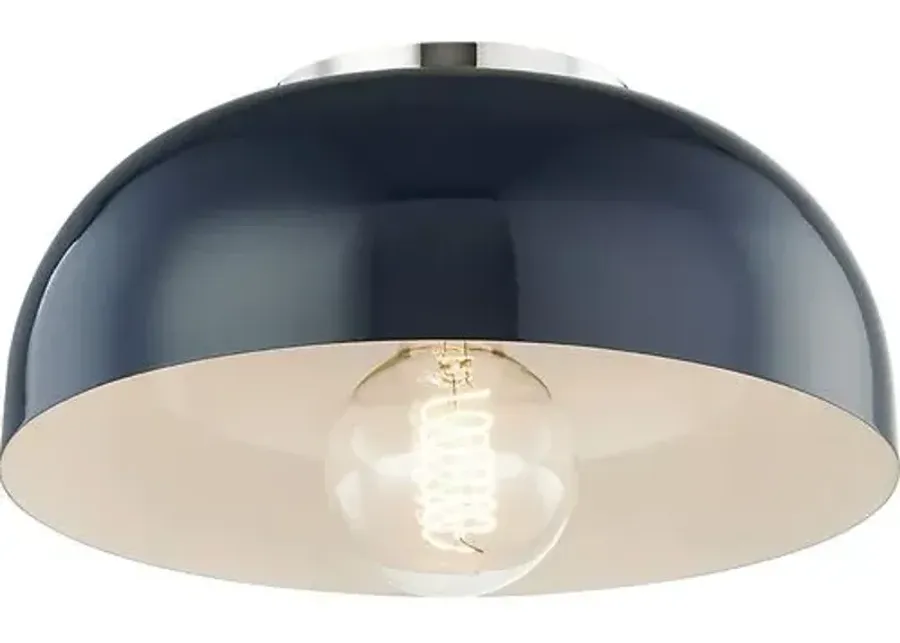 Odette Small Flush Mount - Blue