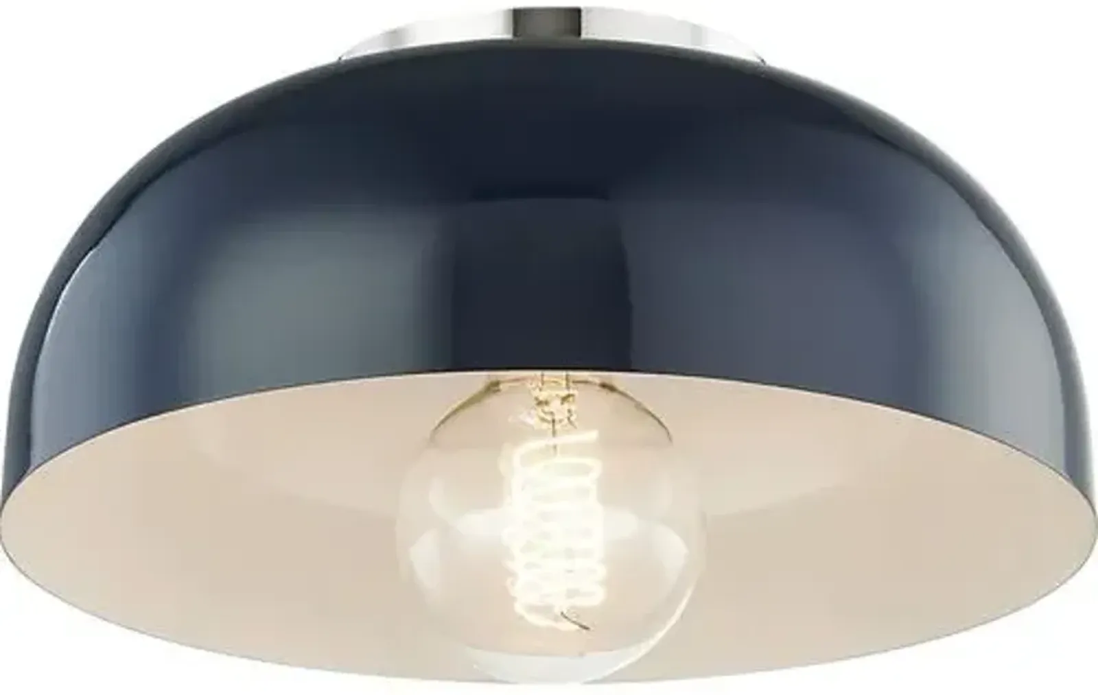 Odette Small Flush Mount - Blue