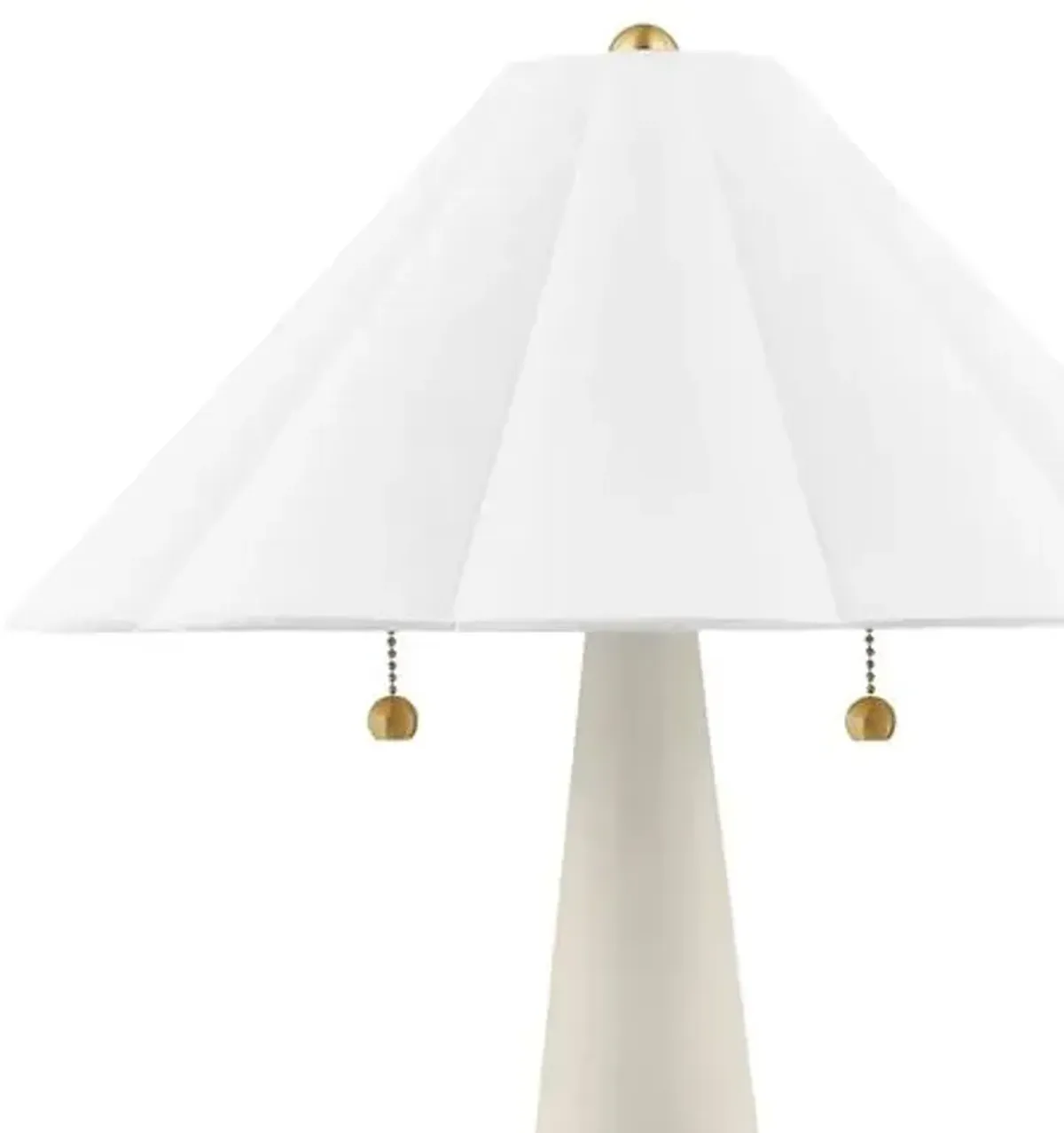 Ursula Table Lamp - Aged Brass/Antique Ivory