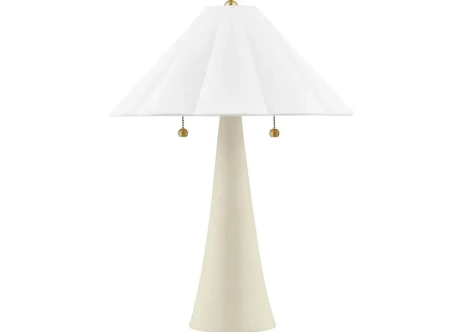 Ursula Table Lamp - Aged Brass/Antique Ivory