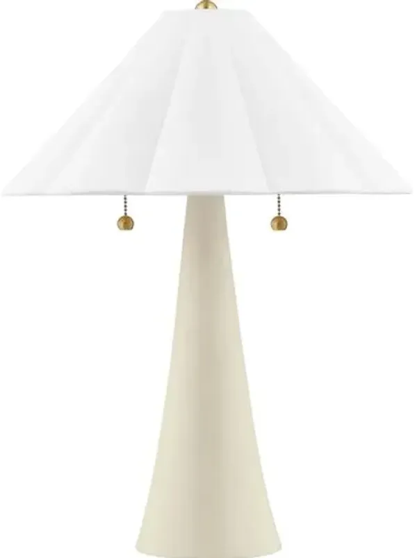 Ursula Table Lamp - Aged Brass/Antique Ivory