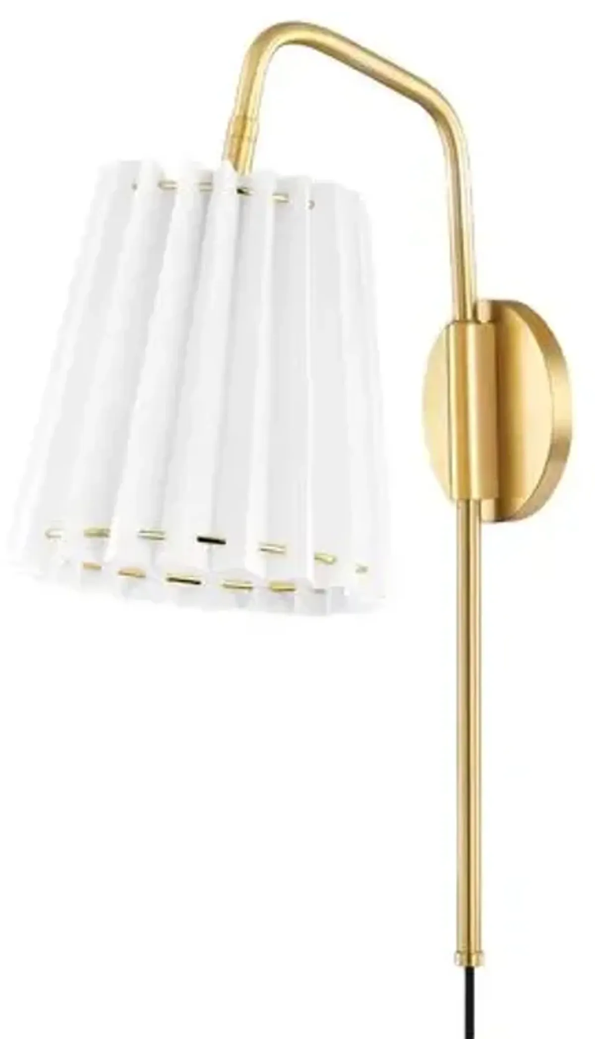 Avi Portable Wall Sconce - Belgian Linen - Gold